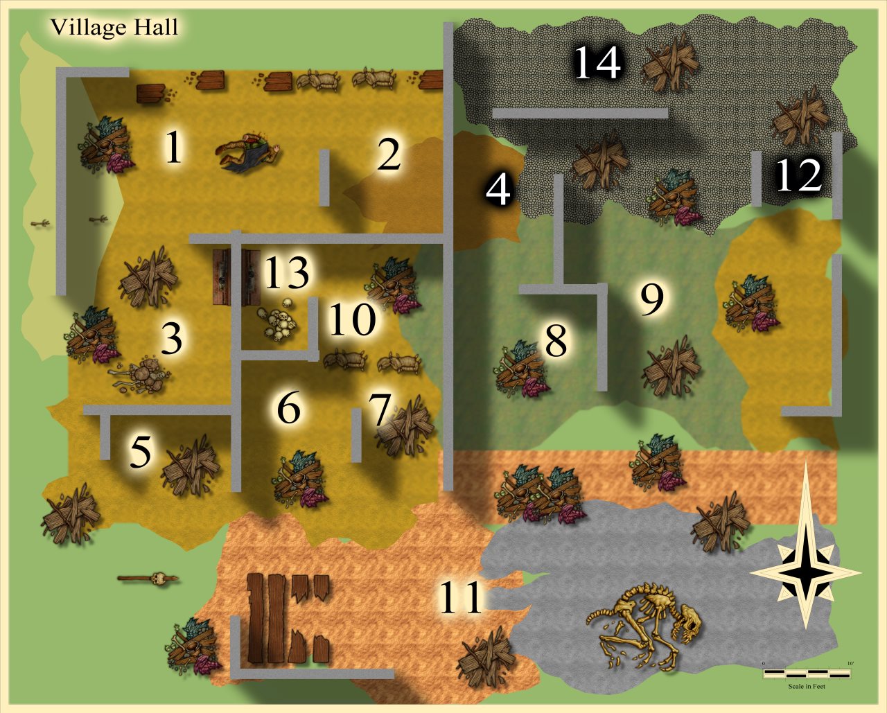 Browse Maps Lost Village Hall ProFantasy Community Atlas